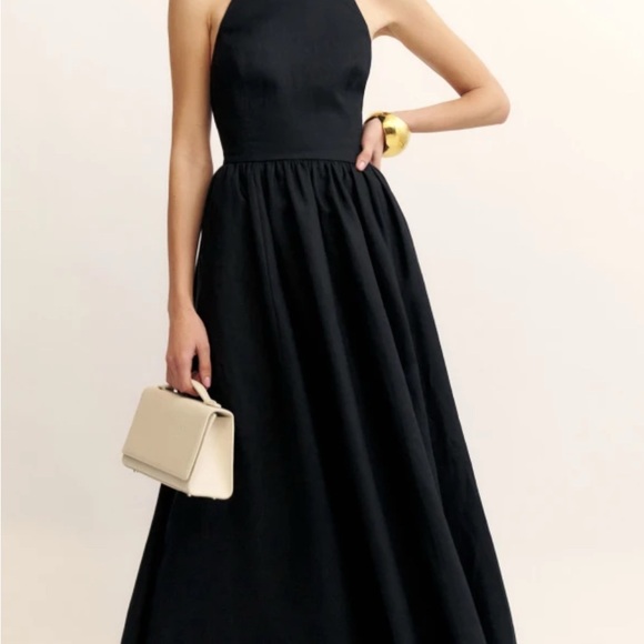 REFORMATION Percy Linen Midi Dress - Picture 2 of 11